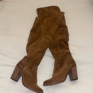 Dolce Vita over the knee brown suede boots size 8.5.